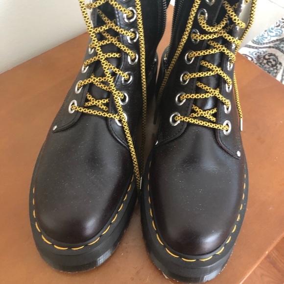 JADON MAX WOMEN'S LEATHER PLATFORM BOOTS